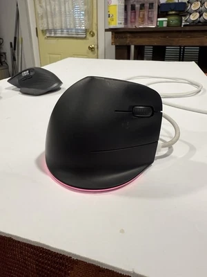 Razer Pro Click V2 Vertical Wireless Wired Gaming Mouse Black No Dongle Tested - Image 1 of 4