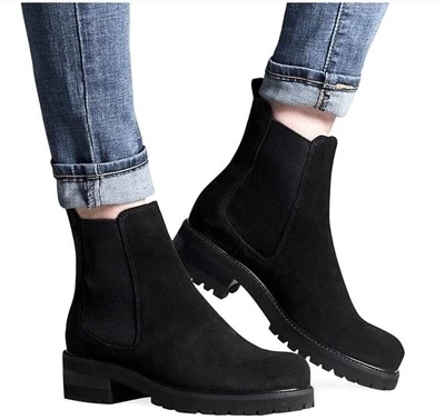 Botas La Canadienne Connor para mujer talla 6 cuero negro Chelsea impermeables ($400+ Foto 1 de 4