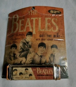 THE BEATLES /  Replica M. Hohner Harmonica  / Still Sealed! / NEW OLD STOCK - Picture 1 of 3
