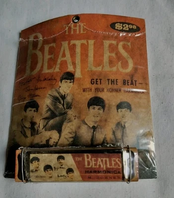 THE BEATLES /  Replica M. Hohner Harmonica  / Still Sealed! / NEW OLD STOCK - Image 1 of 3