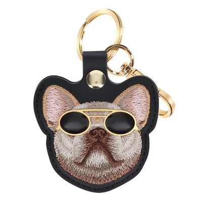 Portachiavi AirTag per localizzatore GPS Nimmy Friends Bulldog attacco metallo - Immagine 1 di 4