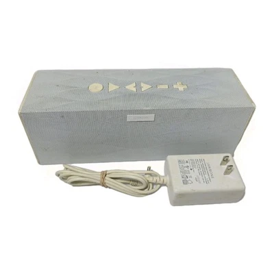 Altavoz Bluetooth Jawbone Big Jambox J2011 con Adaptador de Corriente Blanco Probado Funciona Foto 1 de 4