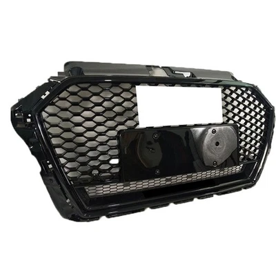 Fit Audi A3 S3 8V5 2017-2019 RS3 Style Grille Front Honeycomb Mesh Quattro Frame - Image 1 of 2