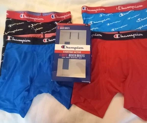 Champion Boy's Boxer Briefs XL 4-Pack Everyday Active Stretch Soft Script Open B - Picture 1 of 8
