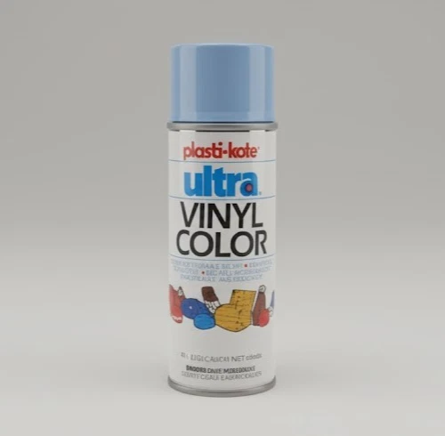 NOS Plasti-Kote Ultra Vinilo 416 Azul Claro Pintura en Aerosol Tela Color Foto 1 de 4