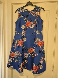 Blue Floral Women's Size 18 - Picture 1 of 1