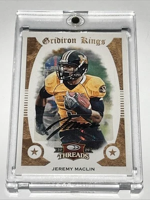 2009 Donruss Threads College Gridiron Kings - Jeremy Maclin #/25 auto - Image 1 of 2