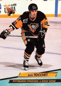 RICK TOCCHET 1992-93 Fleer Ultra #172 Pittsburgh Penguins RW Hockey Card - Picture 1 of 2