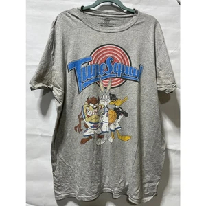 SPACE JAM Looney Tunes Mens Tune Squad S/S Gray T-SHIRT Size XL - Picture 1 of 4