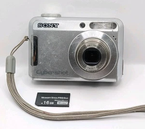 Sony Camera Cyber Shot DSC S650 7.2MP Optical Zoom Digital Tested Works - Picture 1 of 8