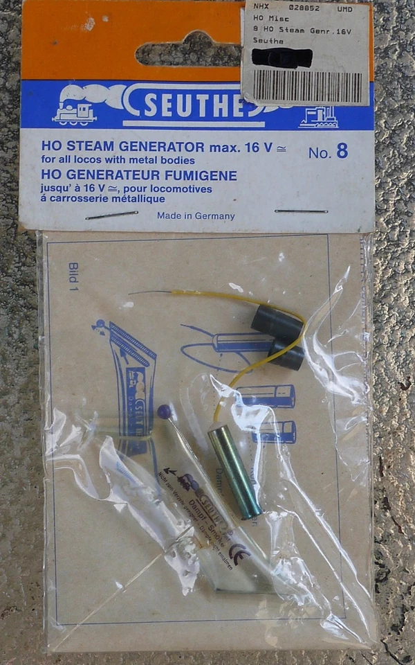 Seuthe N0. 8 16 伏蒸汽发生器和烟液适用于带金属车身的 locos — 第 1/1 张图片