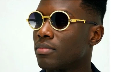 Black Gradient Lens Sunglasses Retro Vintage Stylish Club Party Glasses Migos - Image 1 of 4