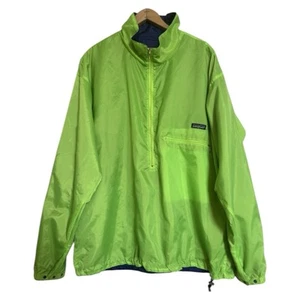 Giacca vintage Patagonia reversibile Flux leggera 1/2 zip uomo XL verde/blu USA - Foto 1 di 15