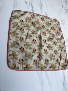 Vintage Laura Ashley 1980s cushion cover 100%cotton "Oranges" fabric 40 x 40 cm - Picture 1 of 6