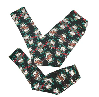 LuLaRoe Conjunto de Leggings a Juego OS (2-10) y SM (2-8) Tarjetas King & Queen Leggings Foto 1 de 4