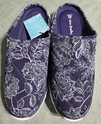 Vera Bradley VB Cloud Mujer Zueco Zapatillas Talla 9 Púrpura Floral Nuevas Foto 1 de 4