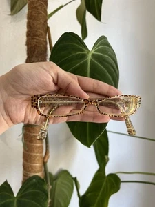 JEAN LAFONT Nadja 380 Paris Eyeglasses Brown Leopard 51-14-142 Frames Only - Picture 1 of 8