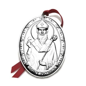 NEW 2013 WALLACE 3rd Annual Saints Series Sterling Christmas Ornament Patrick - Picture 1 of 1