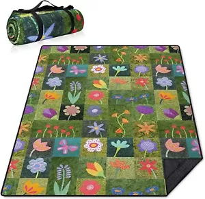 Extra Large Picnic Blankets Waterproof Foldable (60 "x 80") - Picture 1 of 8