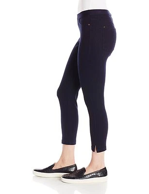 HUE U15115 Original Denim Capri com Fendas Laterais no Tornozelo - Índigo Profundo, P - MSRP $40 - Imagem 1 de 4