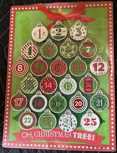 Hallmark Christmas Magnetic Christmas Tree Advent Calendar + 25 Ornaments - Picture 1 of 1