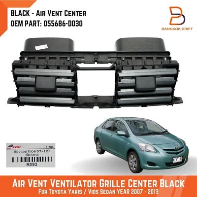 Centro de rejilla del ventilador de ventilación de aire para Toyota Yaris Soluna Vios 07-12 055686-D030 Foto 1 de 4