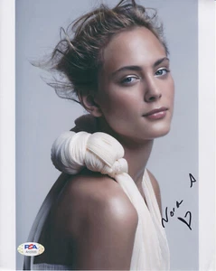 NORA ARNEZEDER LOVELY FRENCH ACTRESS SIGNED ALLURING POSED PHOTO PSA - Picture 1 of 3