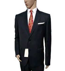 BNWT Gucci Mens Hand Made Slim Fit 2 Piece Suit Herringbone UK 44R W38 RRP £1910