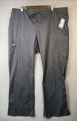 NWT Cherokee Scrubs Womens XXL Workwear Modern Classic Wide Pants Pewter  WW120 - Image 1 of 4