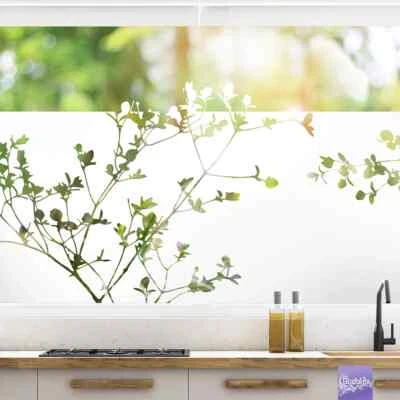 Fensterfolie Sichtschutzfolie selbstklebend blickdicht Naturmotiv Äste - Bild 1 von 4