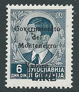 1942 MONTENEGRO 6 D SOPRASTAMPATO LIRE MNH ** - M61-9 - Foto 1 di 1