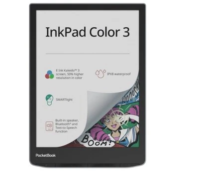 POCKETBOOK Ebook InkPad 743 Color 3 7 8 32GB Wi-Fi Stormy Sea, PB743K3-1-WW - Immagine 1 di 4