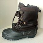 LaCrosse Boots Mens Youth 8 Brown Suede Insulated Steel Shank Winter Snow 846180