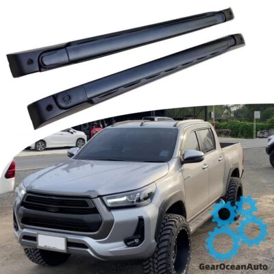 Barra transversal de carga para rieles de techo de 2 piezas para Hilux 2016-2023 ajustable Foto 1 de 4
