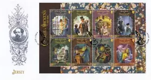 2020 Charles Dickens (M/S) - Jersey Post First Day Cover - Imagen 1 de 1
