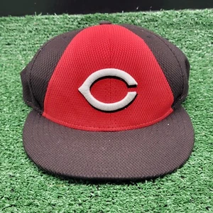 Cincinnati Reds Fitted Hat 7 1/8 MLB New Era 59FIFTY Authentic Collection Black - Picture 1 of 8