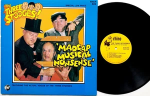 The Three Stooges-Madcap Musical Nonsense LP 1984 Rhino Records USA-RNEP 609 - Picture 1 of 3