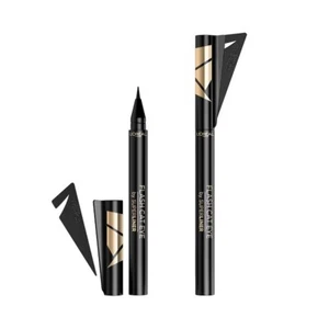 L'oreal Flash Cat Eye Waterproof Brush Tip Liquid Eyeliner - Picture 1 of 5