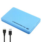 2.5 Inch HDD/SSD Case 6Gbps Mobile Hard Drive Case for MacBook PC (Blue)