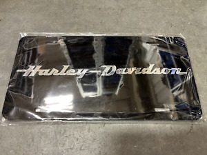 Harley Davidson Full-Size Black License Plate