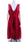 Hutch Womens Red Red V-Neck High Low Gown Size 10 13236473