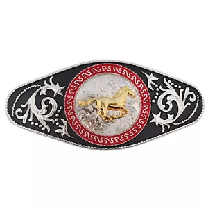 Fibbia per cintura cowboy western - GRANDE bellissima fibbia - Foto 1 di 6