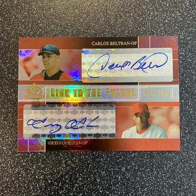 2004 SP Prospects Carlos Beltran Greg Golson Link Future Rookie Auto RC #87/100 - Imagem 1 de 2