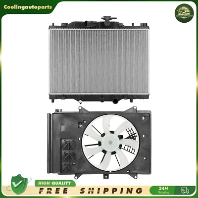 Radiator Aluminum & Radiator Cooling Fan Assembly For 2016-2019 Mazda CX-3 2.0L - Image 1 of 4