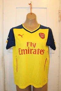 PUMA Arsenal FC Jersey Shirt Youth XL Football Soccer Yellow Blue 2014/15 EUC - Picture 1 of 9