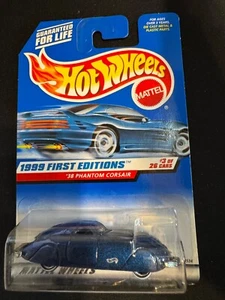 Hot Wheels 1999 First Editions #3 of 26 Cars '38 Phantom Corsair Collector #656 - Picture 1 of 2