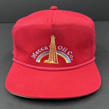 Mecca Oil Co. Rainbow Embroidery Youngan Slide Adjust Hat Cap Red With Rope