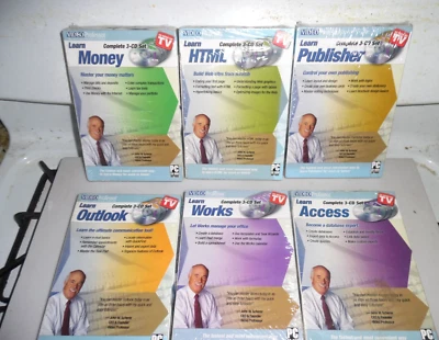 Video Professor - Lote de 6 Aprende HTML DINERO FUNCIONA Y MÁS 3 CD Set Cada NUEVO Foto 1 de 4
