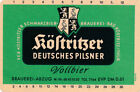 Etikett, VEB Köstritzer Schwarzbierbrauerei, Köstritzer dt. Pilsner, 1962, (351)