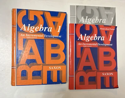 Saxon Algebra 1 (3rd Edition) SET Textbook, Answer Key  & Test Forms, Very Good - Image 1 of 4